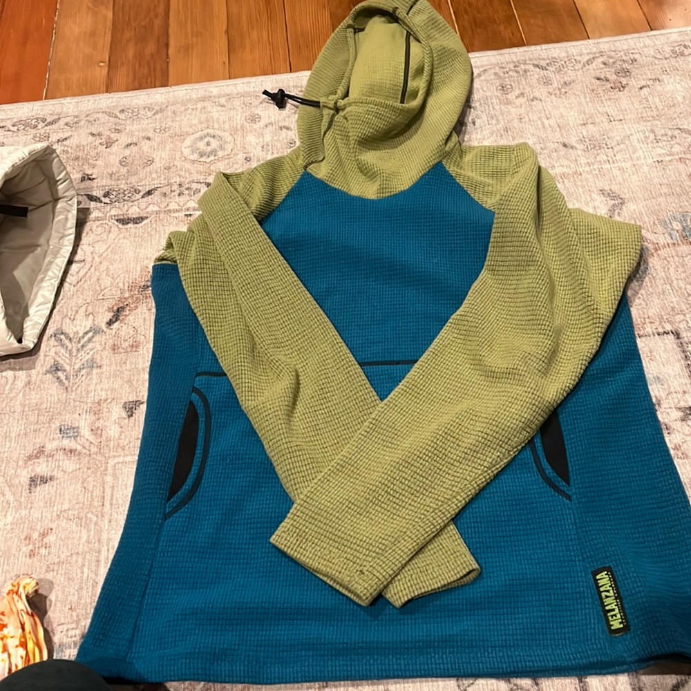 Melanzana blue and green fleece